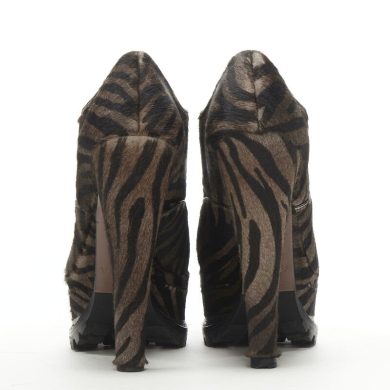 Alaïa Zebra Stripe Sole Bootie - Side view