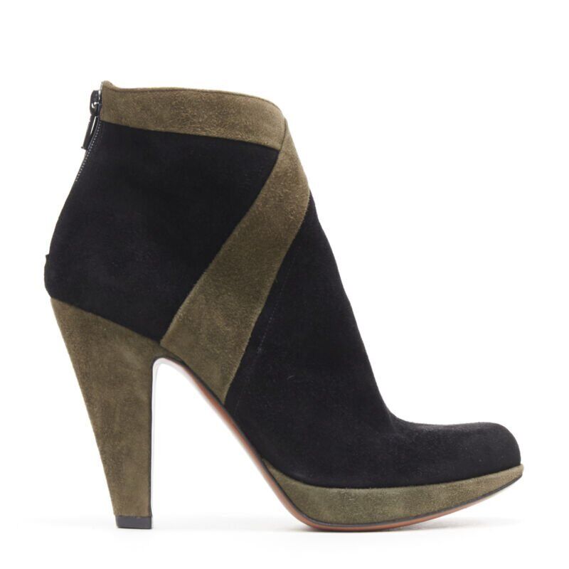 Alaïa Scaled Cuban Ankle Boots