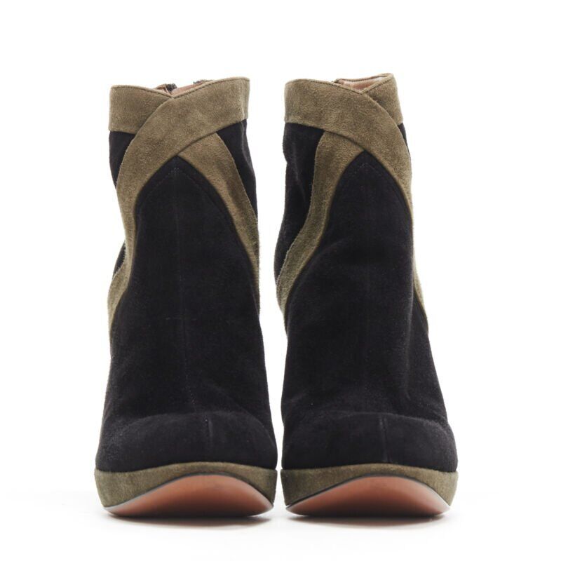 Alaïa Scaled Cuban Ankle Boots - Image 6