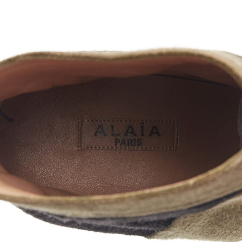 Alaïa Scaled Cuban Ankle Boots - Image 13