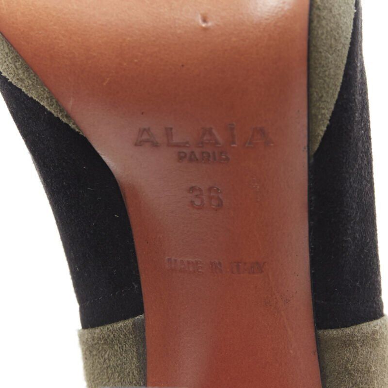 Alaïa Scaled Cuban Ankle Boots - Image 14