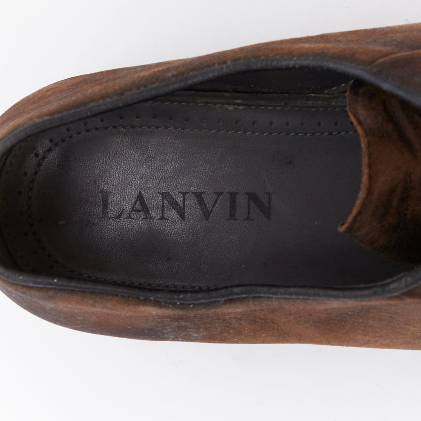 Lanvin Laceless Slip Brogues - Image 11