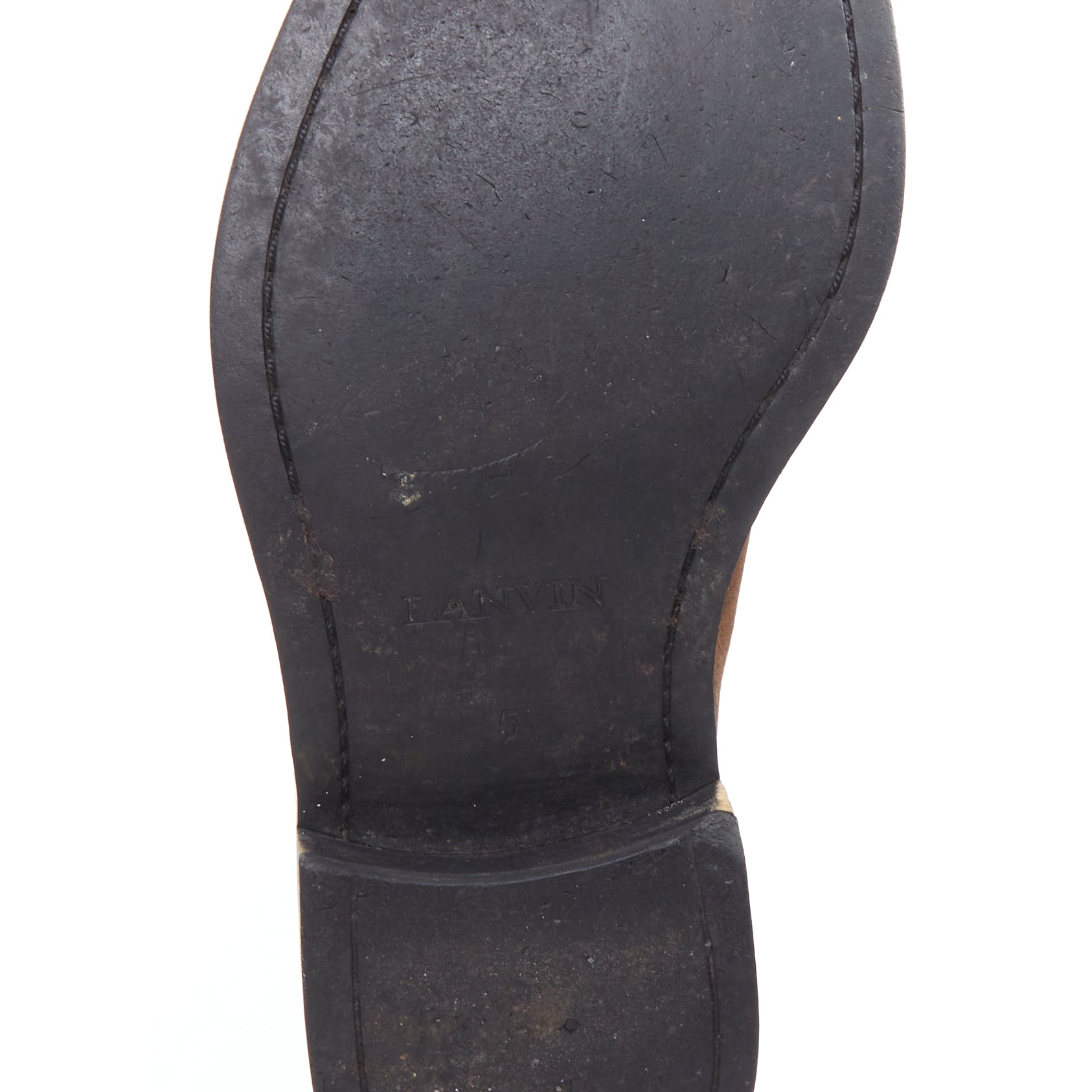 Lanvin Laceless Slip Brogues - Image 12