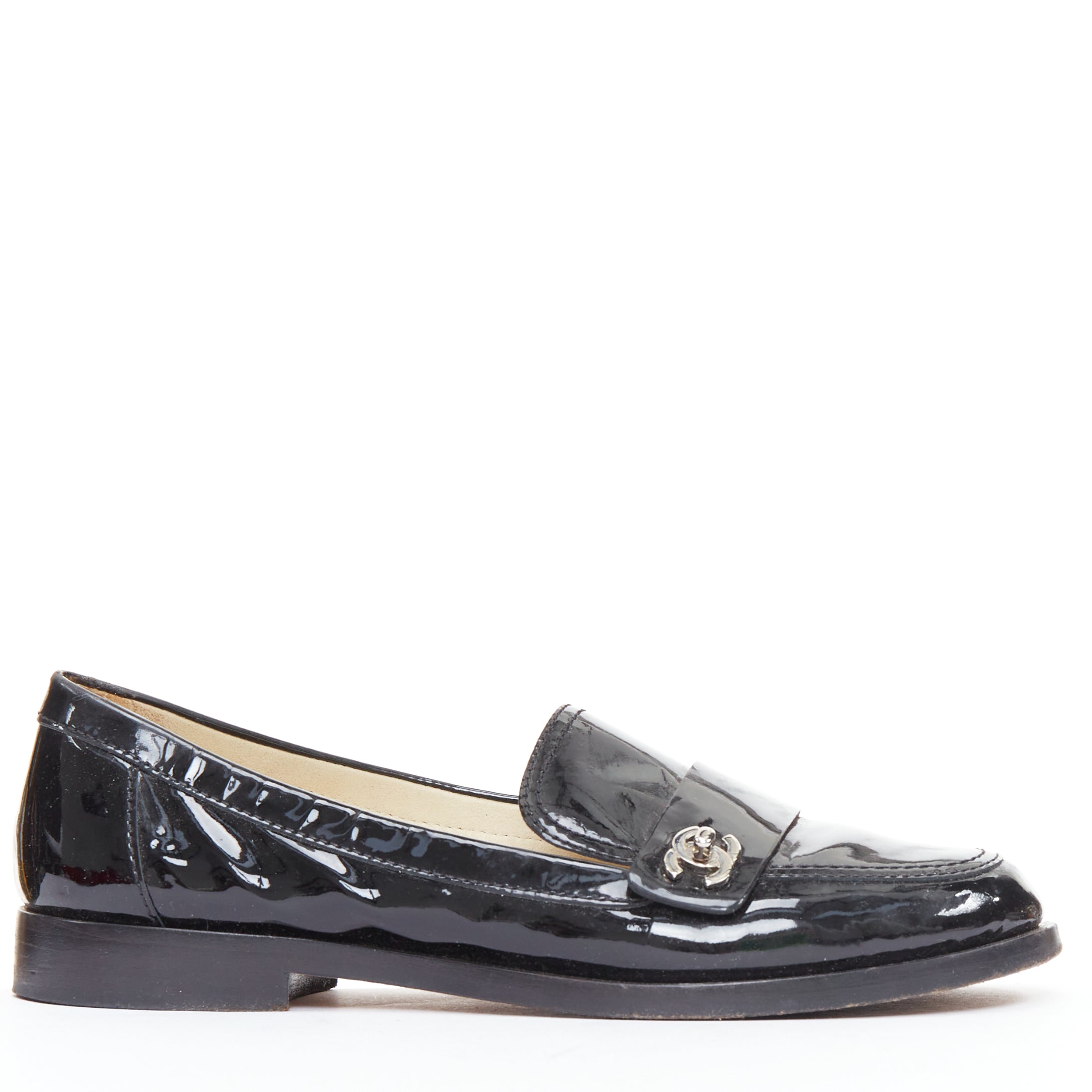 Chanel Patent CC Loafers