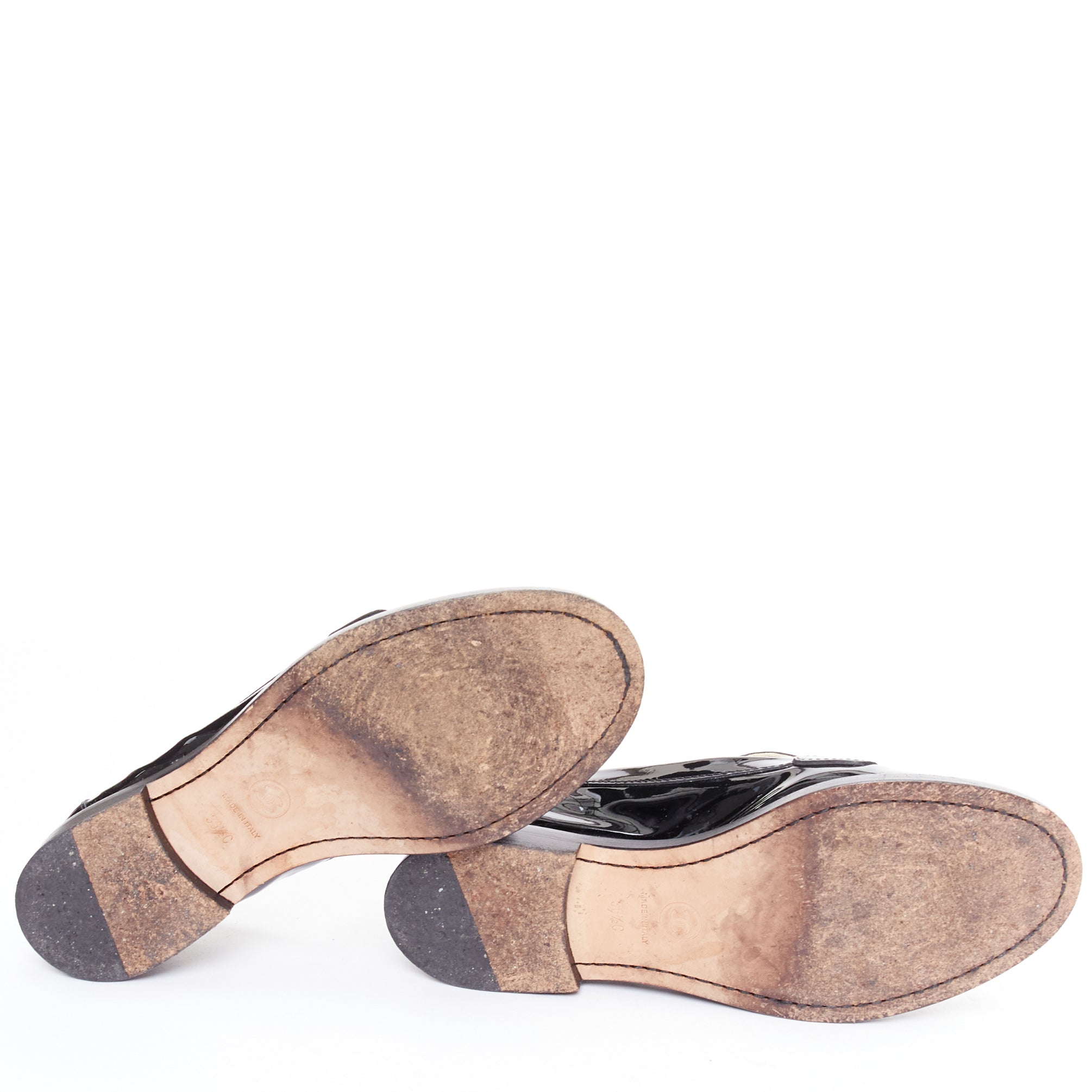 Chanel Patent CC Loafers - Image 13