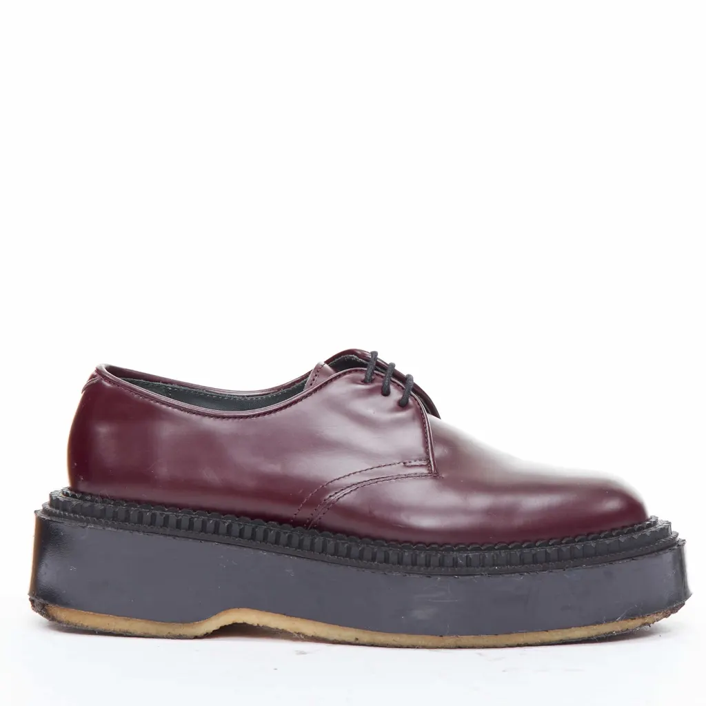 Undercover Derby Burgundy Leather Fair - Front View