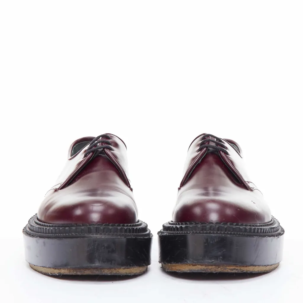 Undercover Derby Burgundy Leather Fair - Inside View