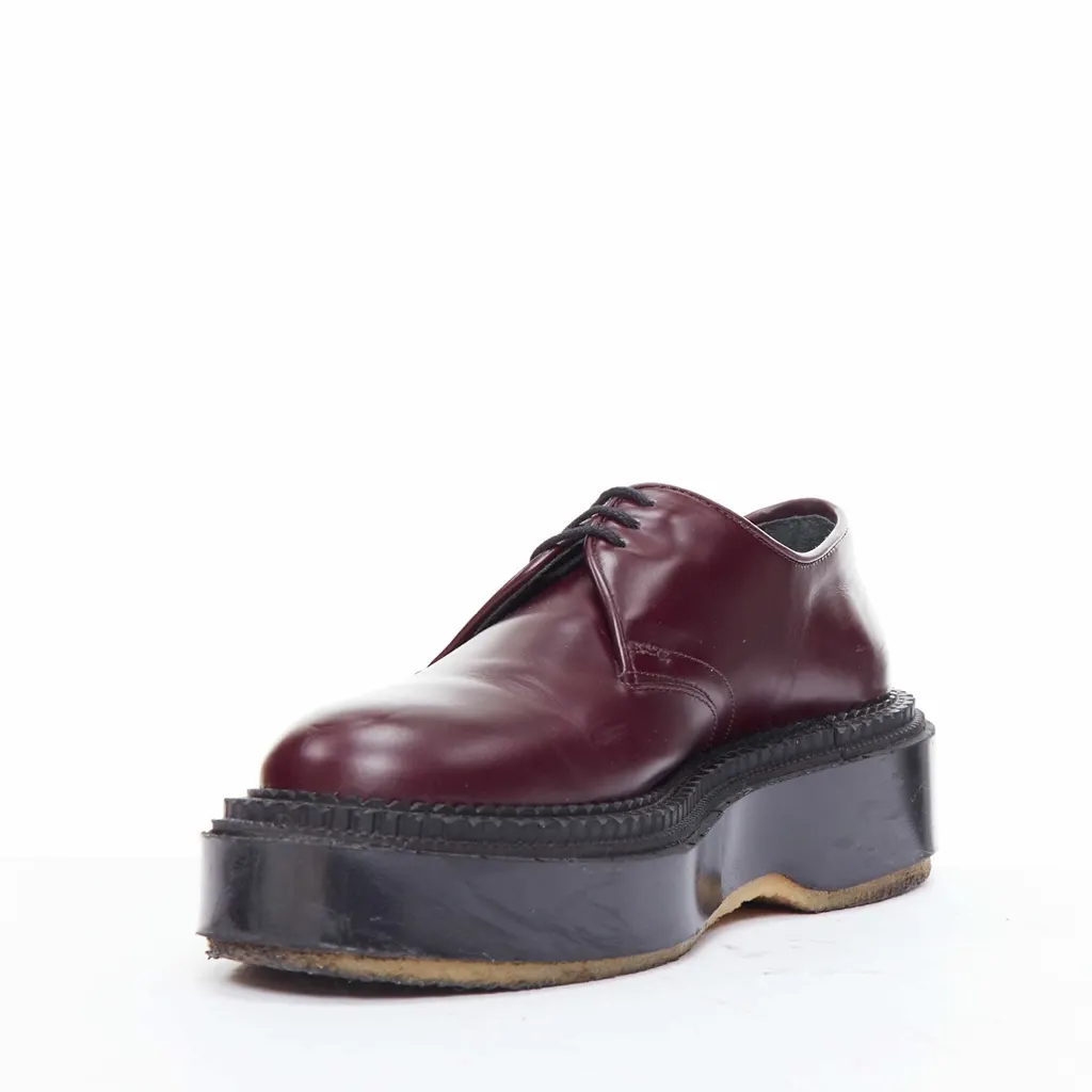 Undercover Derby Burgundy Leather Fair - Model View