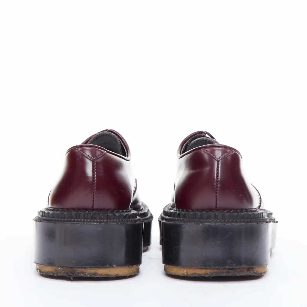 Undercover Derby Burgundy Leather Fair - Box View