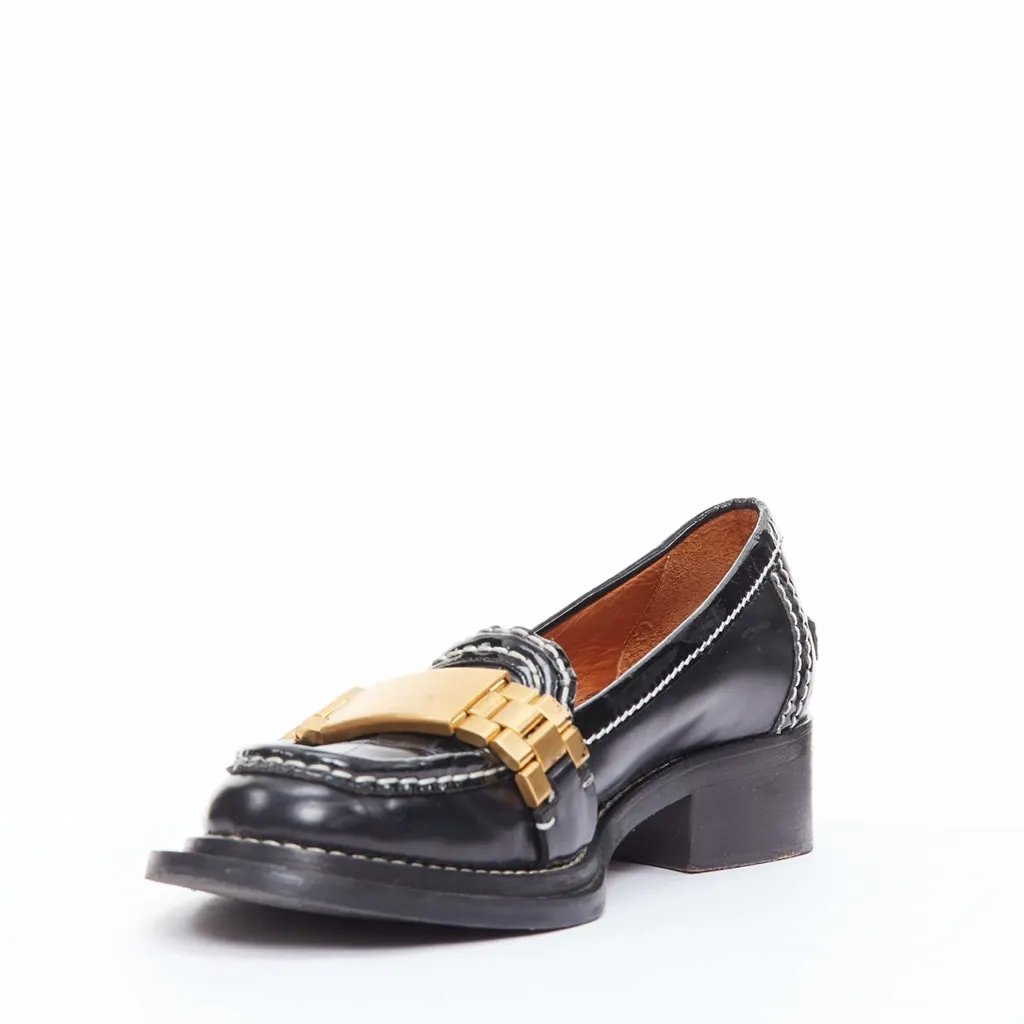 Acne Studios Penny Watch Black Leather Fair - Model View