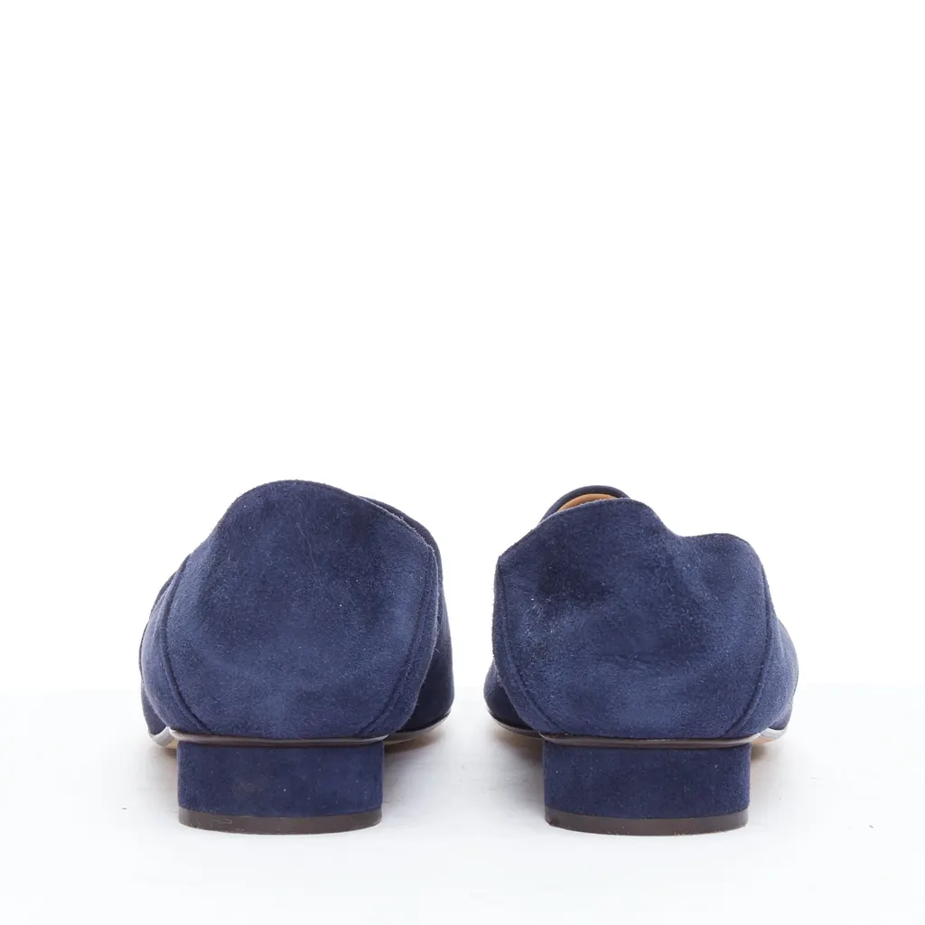 The Row Noelle Navy Leather Good - Box View