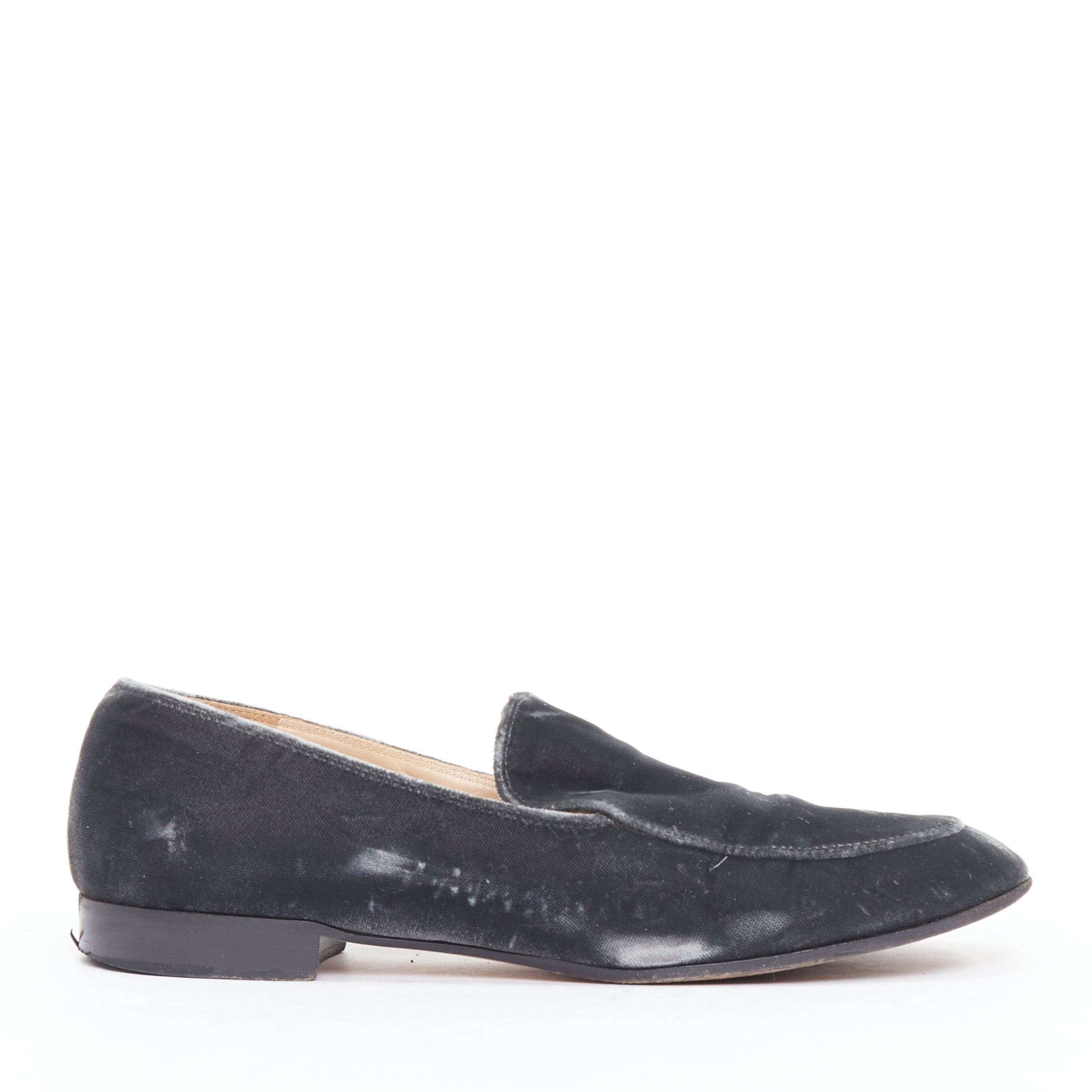 Gianvito Rossi Velvet Slip Loafers
