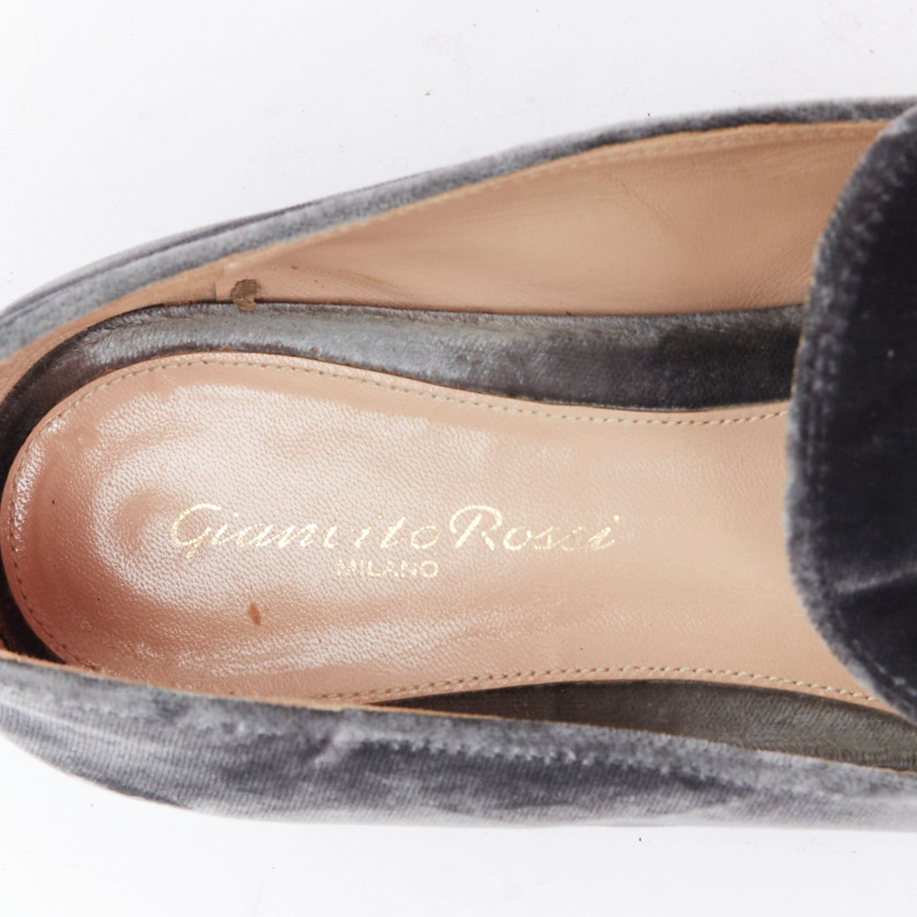 Gianvito Rossi Velvet Slip Loafers - Image 11