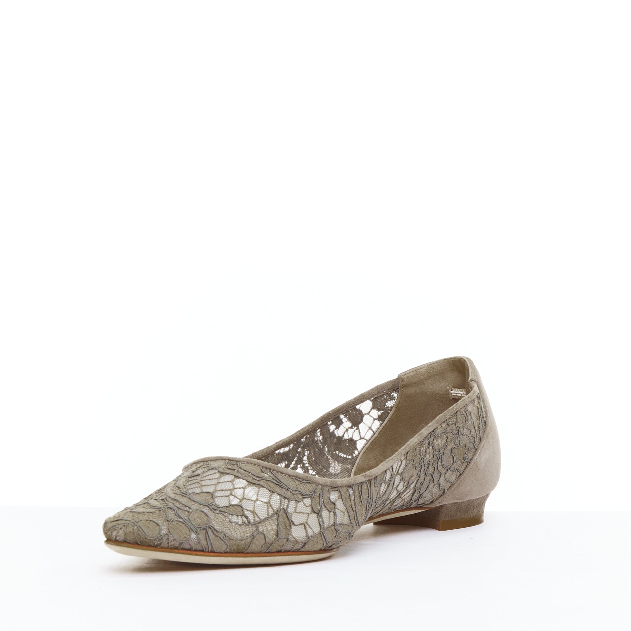 Manolo Blahnik Lace Pointy Flats - 4