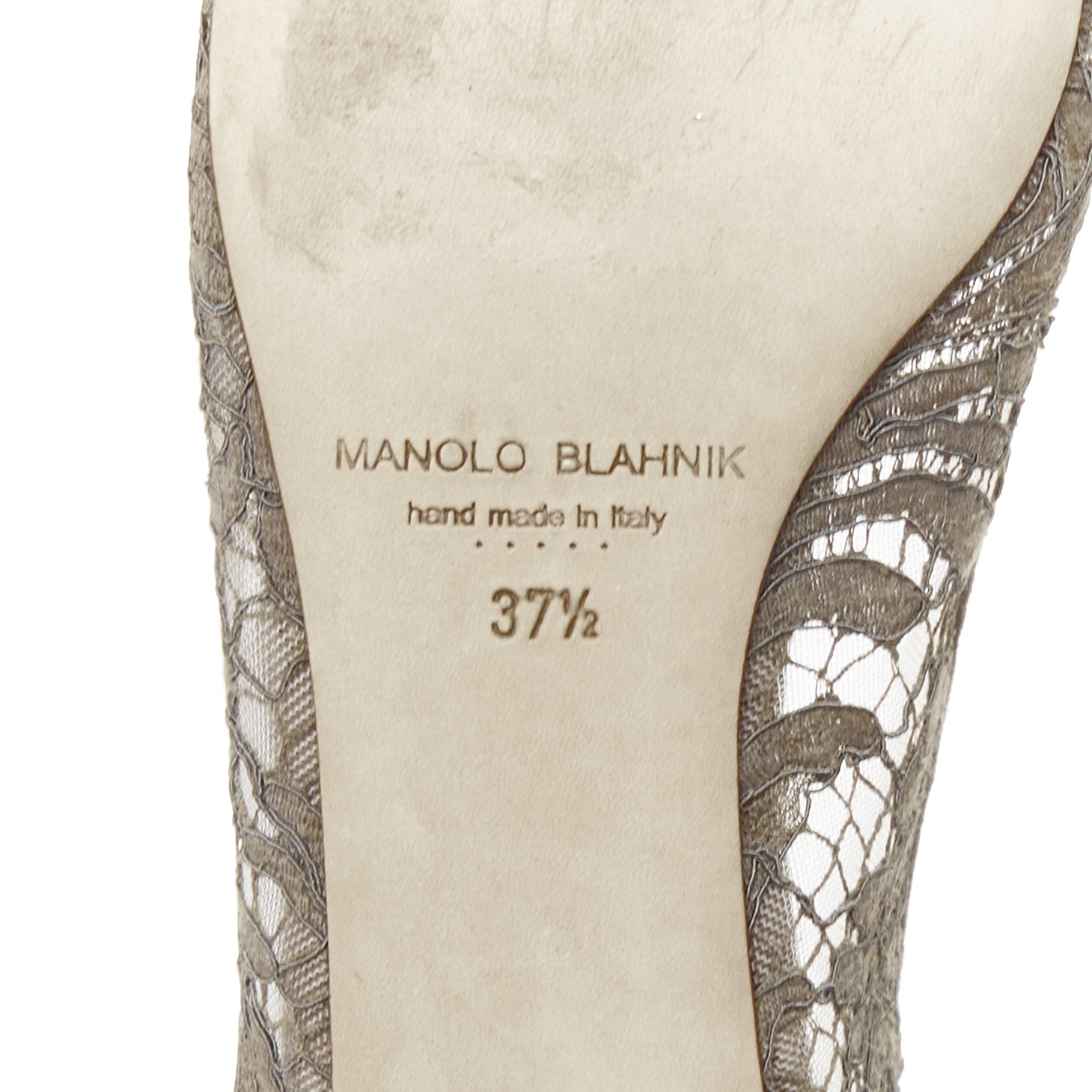 Manolo Blahnik Lace Pointy Flats - Image 12