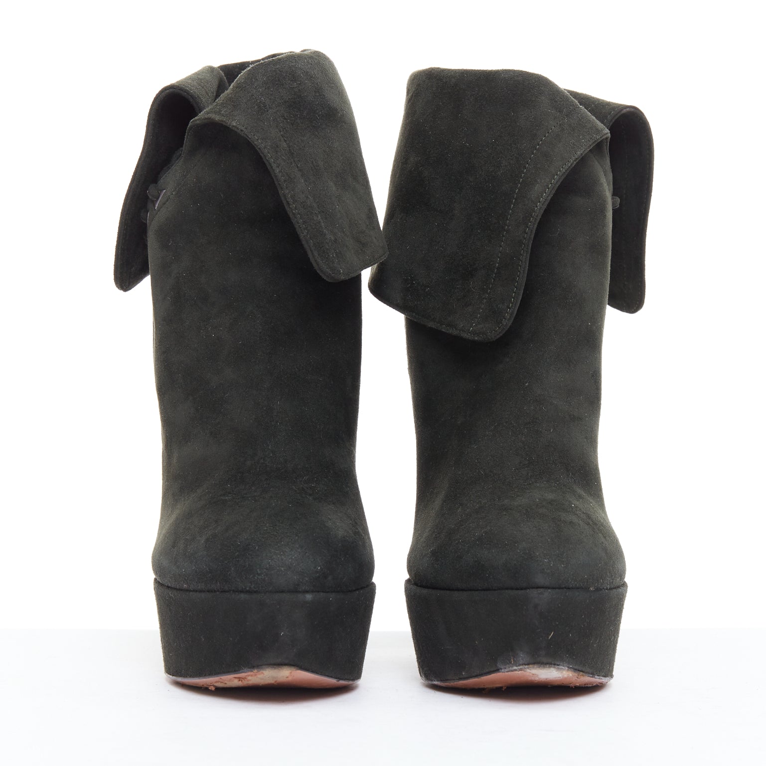 Alaïa Button Panel Combat Boots - Image 6