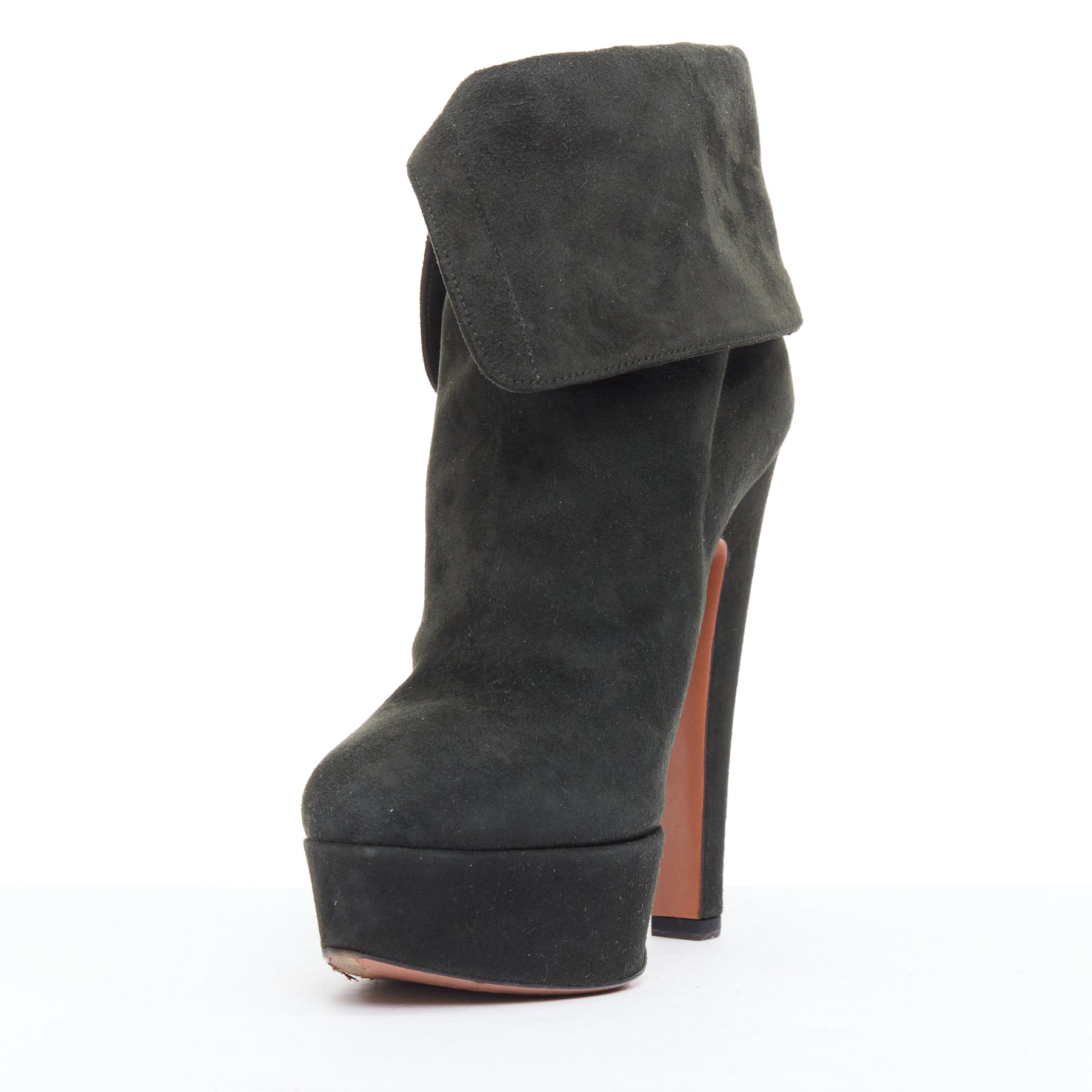 Alaïa Button Panel Combat Boots - 4