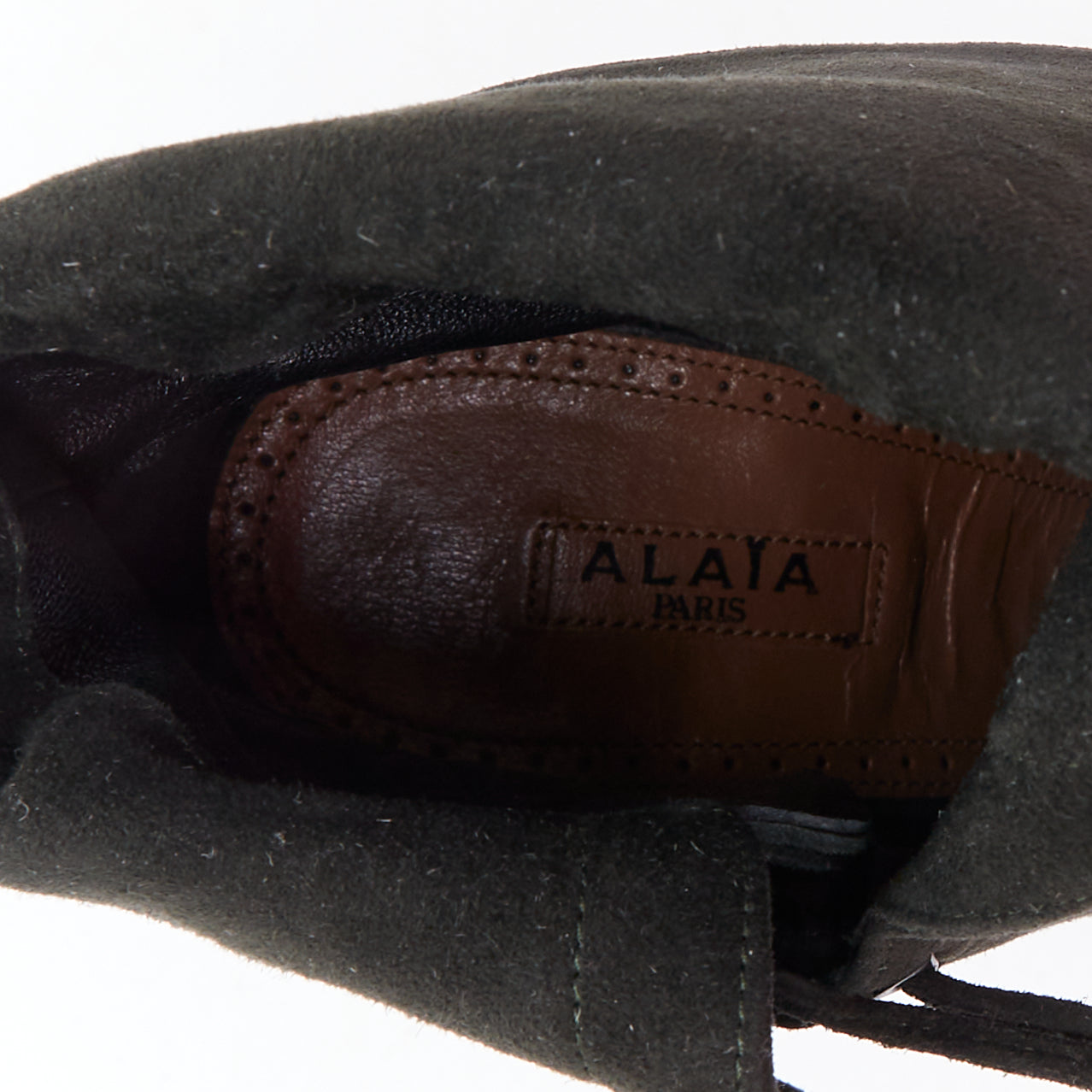 Alaïa Button Panel Combat Boots - Image 11