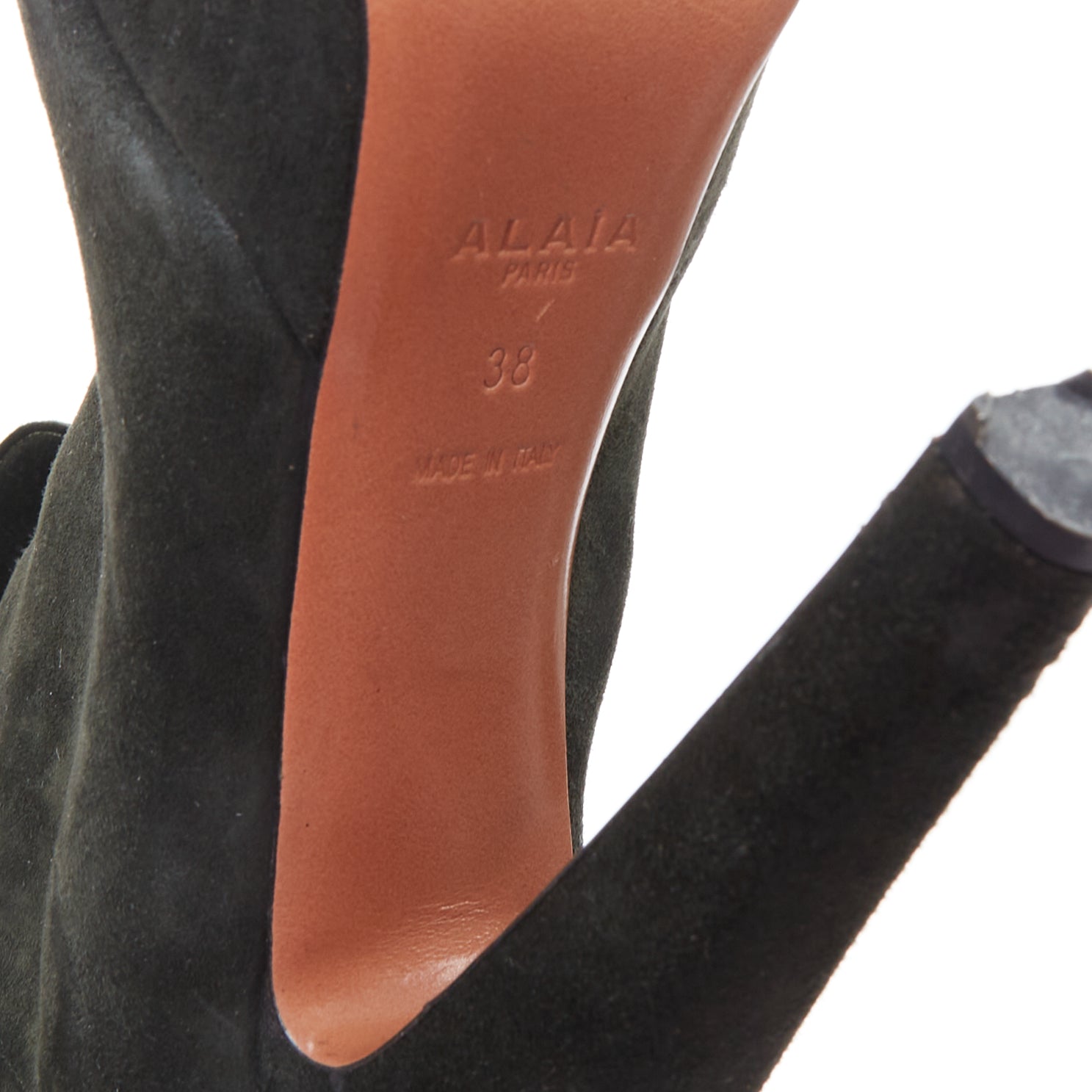 Alaïa Button Panel Combat Boots - Image 12