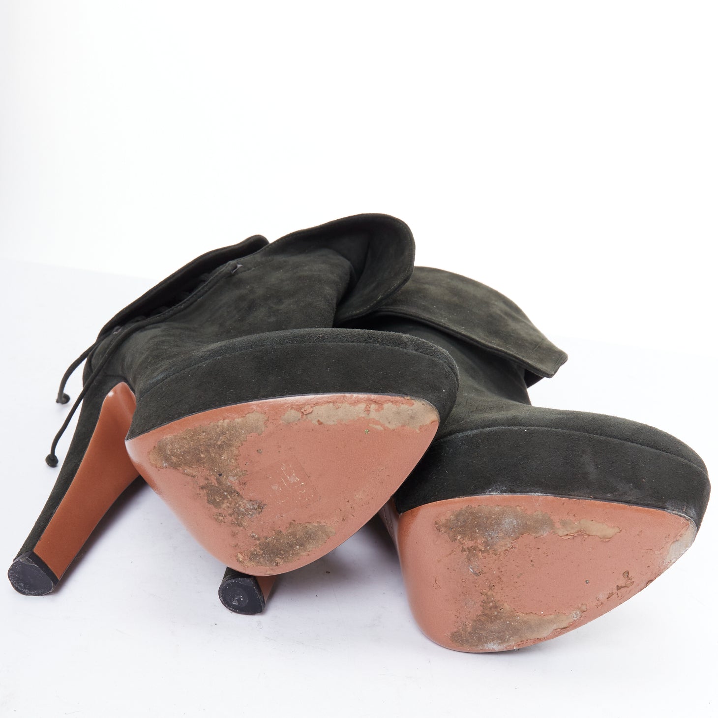 Alaïa Button Panel Combat Boots - Image 13