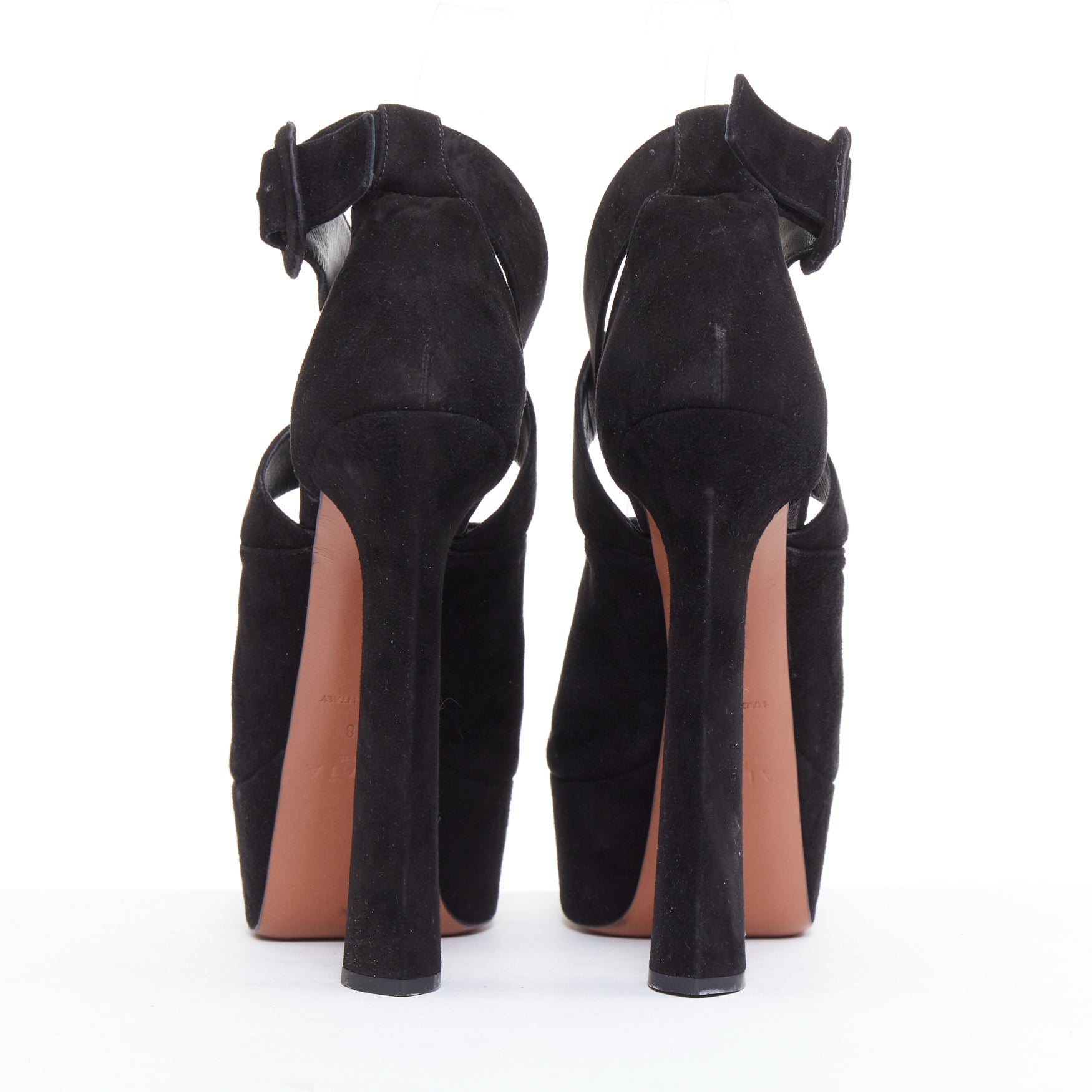 Alaïa Wrap Strap Platforms - Side view