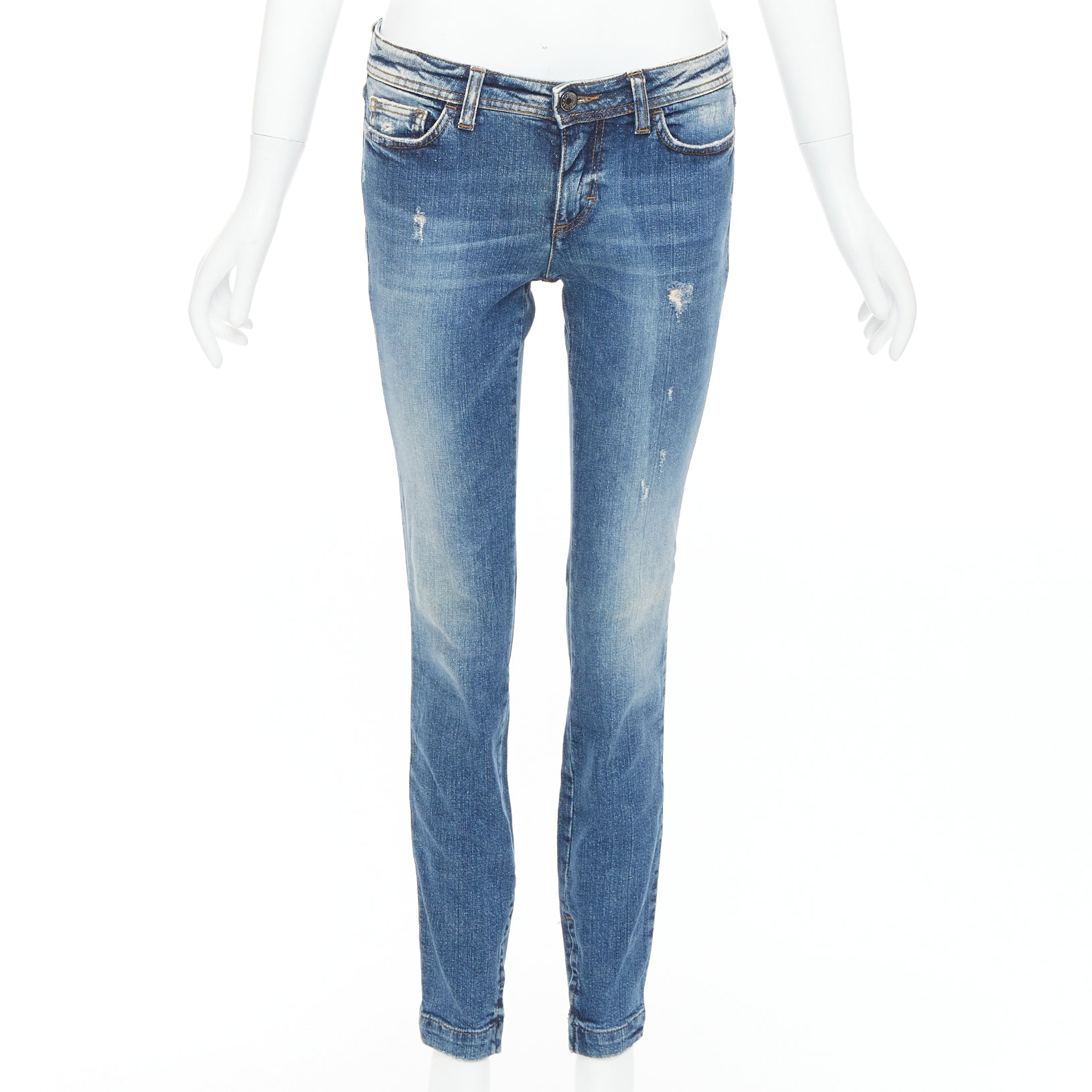 Dolce & Gabbana Distressed Matte Jeans