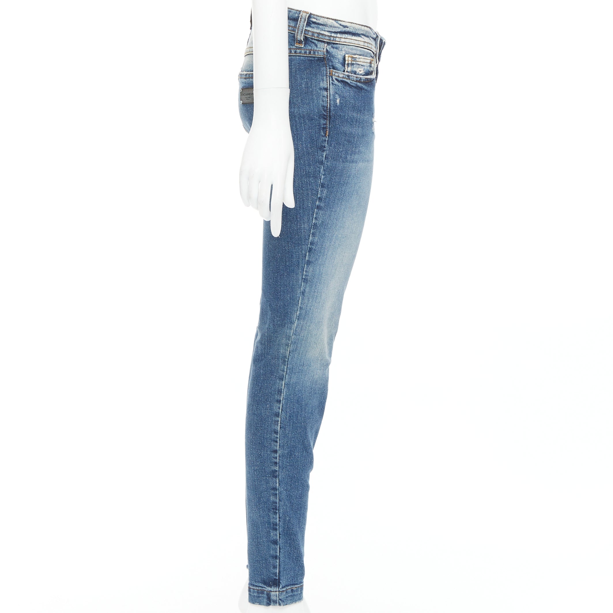 Dolce & Gabbana Distressed Matte Jeans - 4