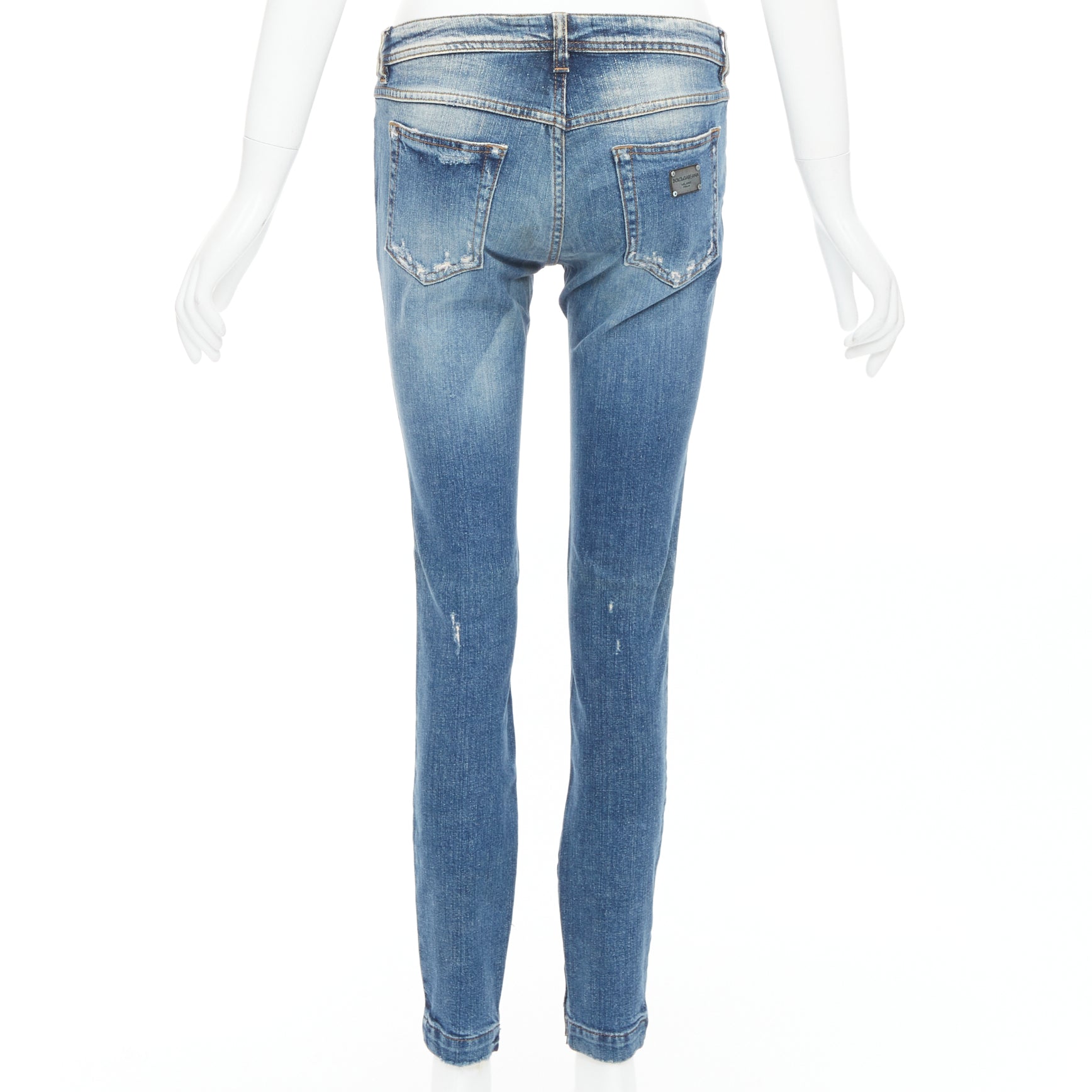 Dolce & Gabbana Distressed Matte Jeans - Side view