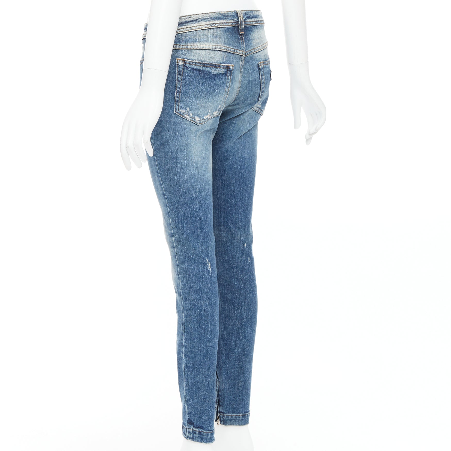 Dolce & Gabbana Distressed Matte Jeans - Detail 1