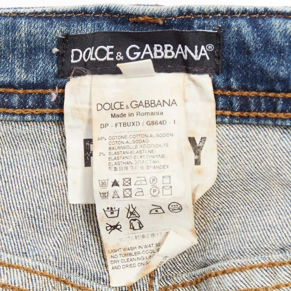 Dolce & Gabbana Distressed Matte Jeans - Image 10