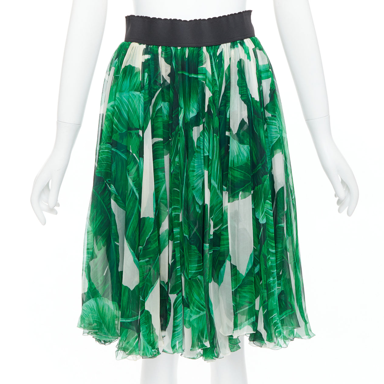 Dolce & Gabbana Tropical Chiffon Skirt