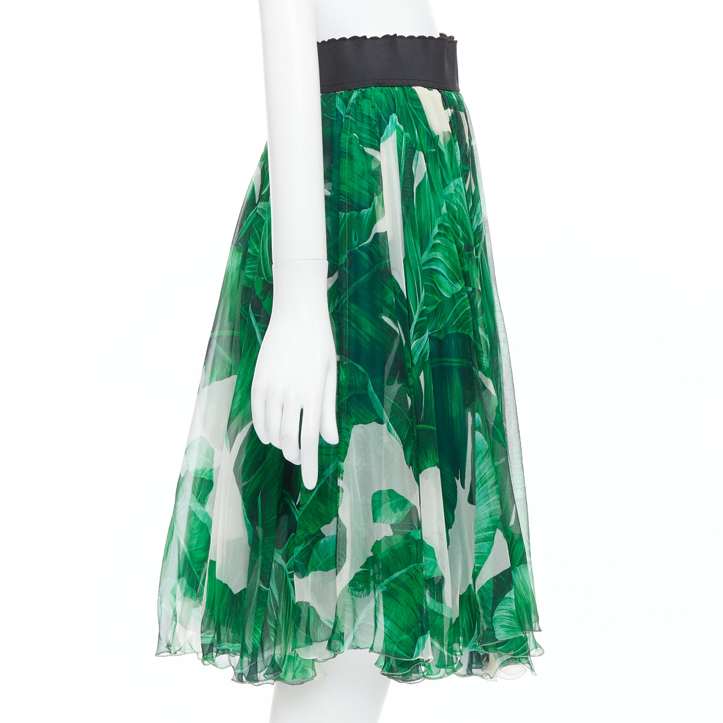 Dolce & Gabbana Tropical Chiffon Skirt - 4