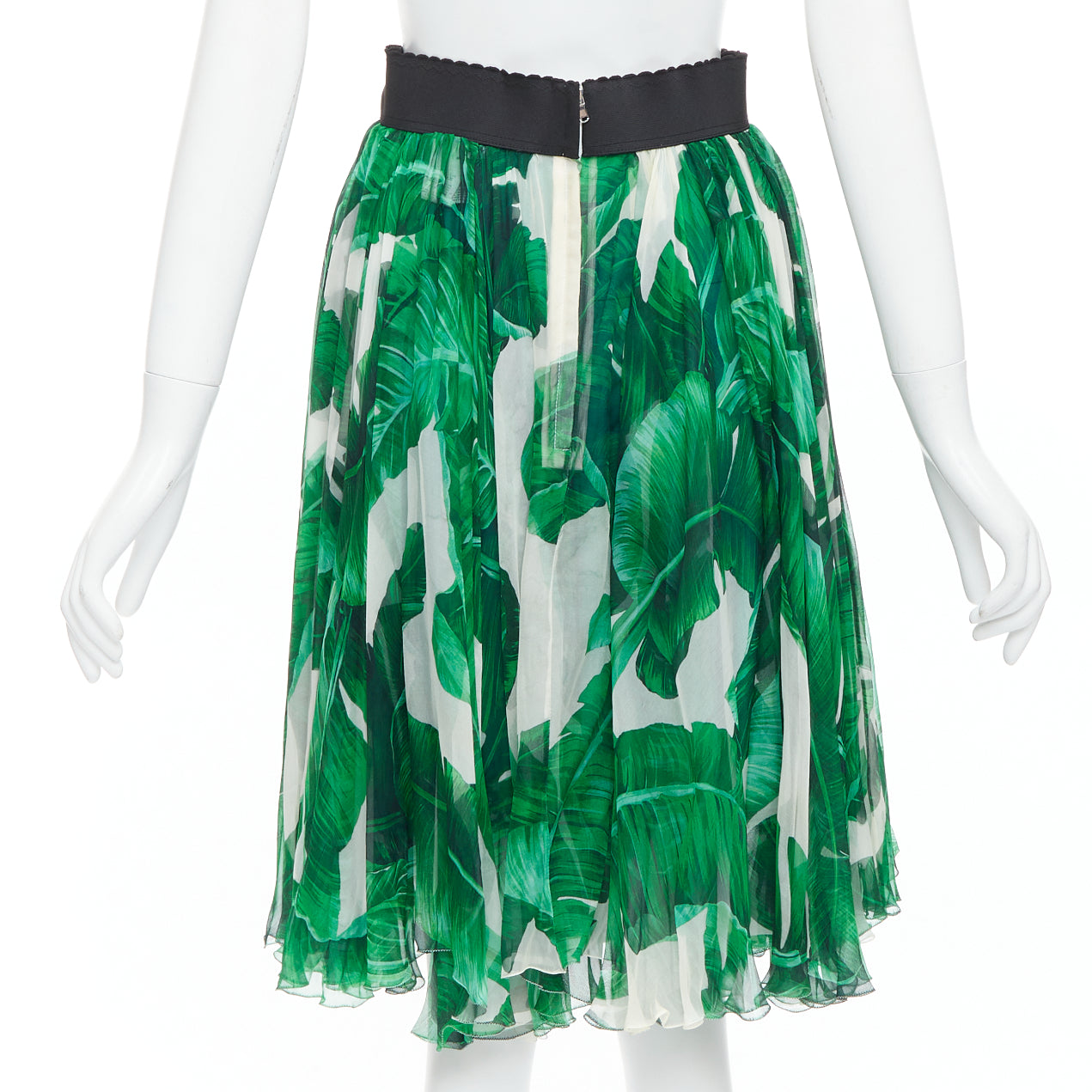 Dolce & Gabbana Tropical Chiffon Skirt - Side view