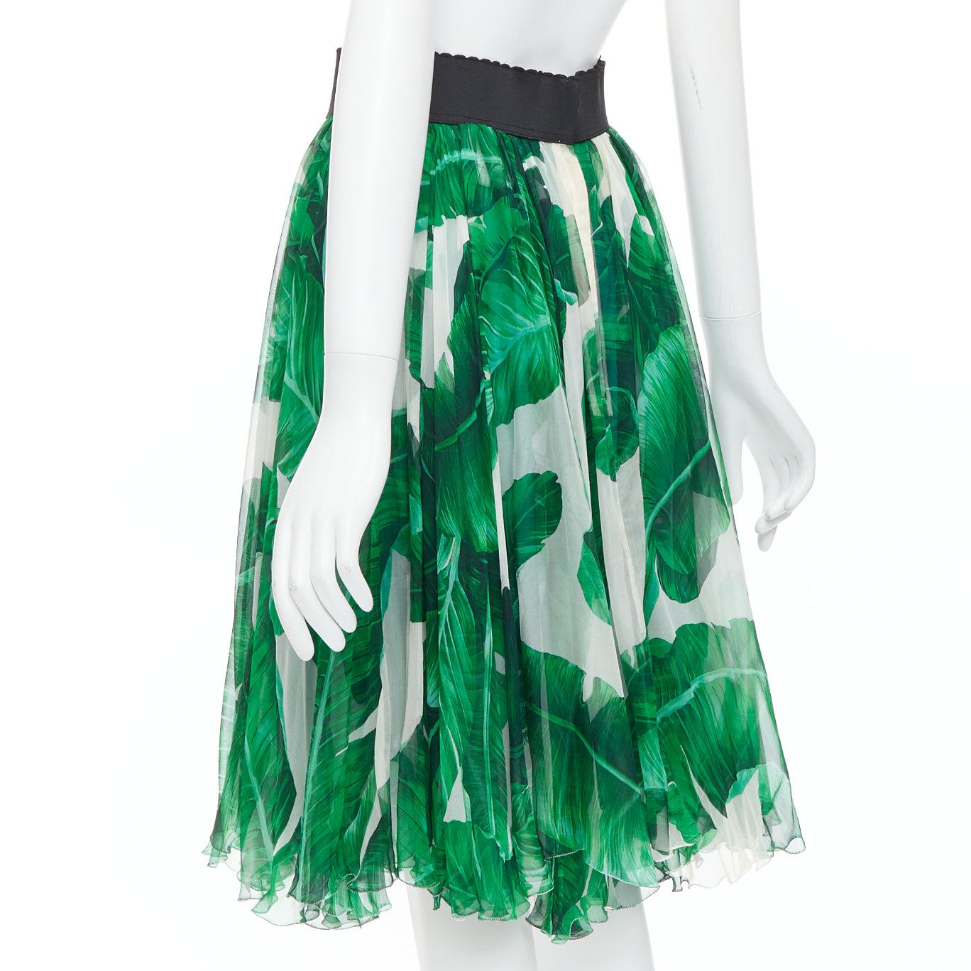 Dolce & Gabbana Tropical Chiffon Skirt - Detail 1