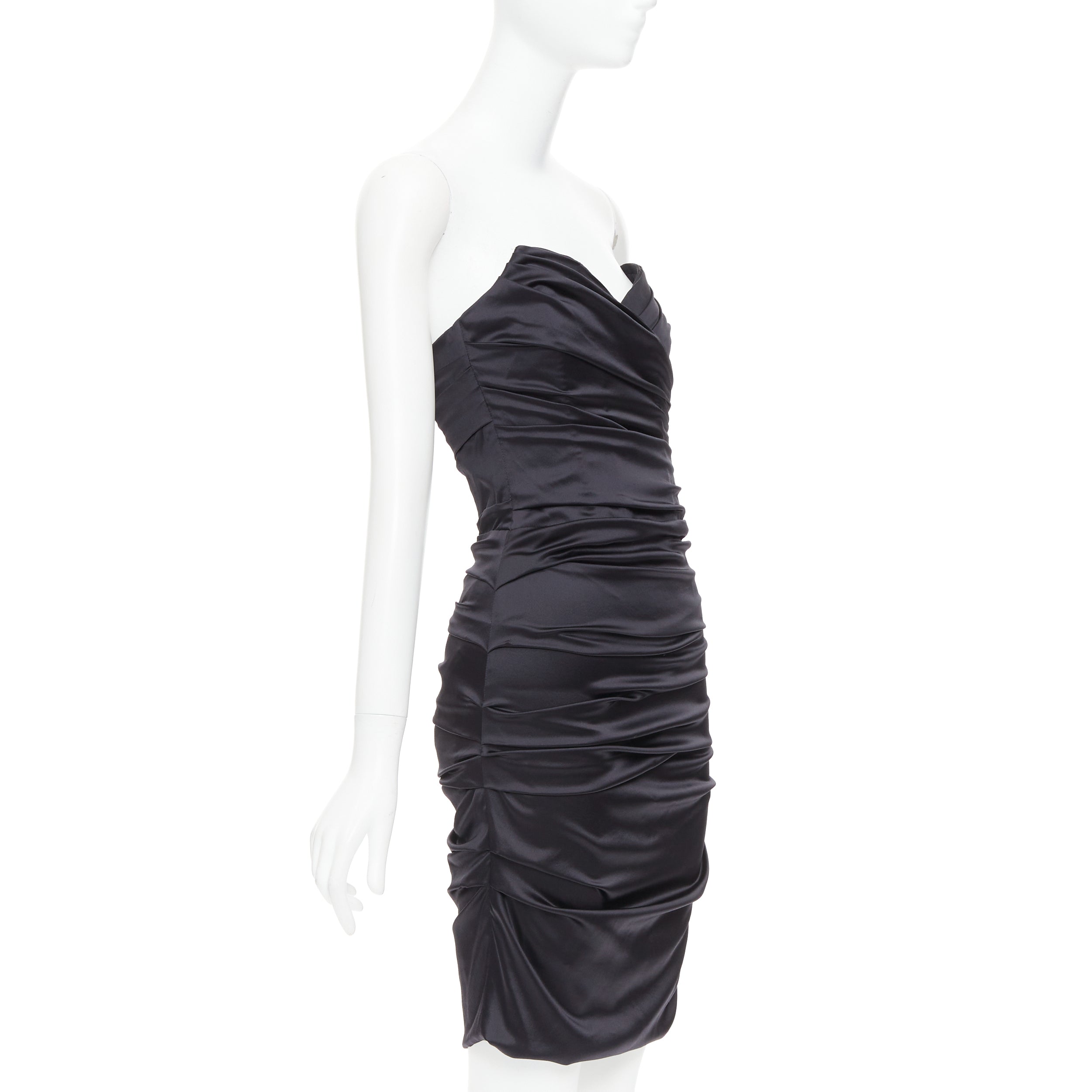 Dolce & Gabbana Ruched Cocktail Dress - Image 6