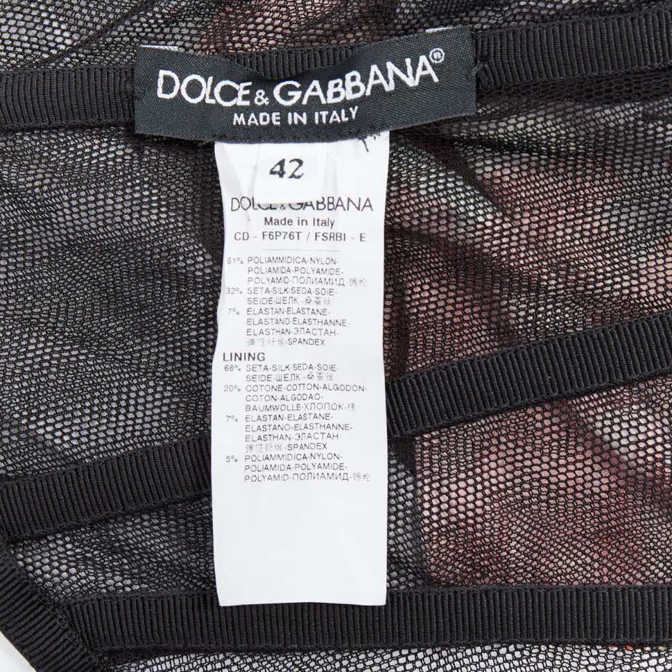 Dolce & Gabbana Rose Print Dress - Image 10