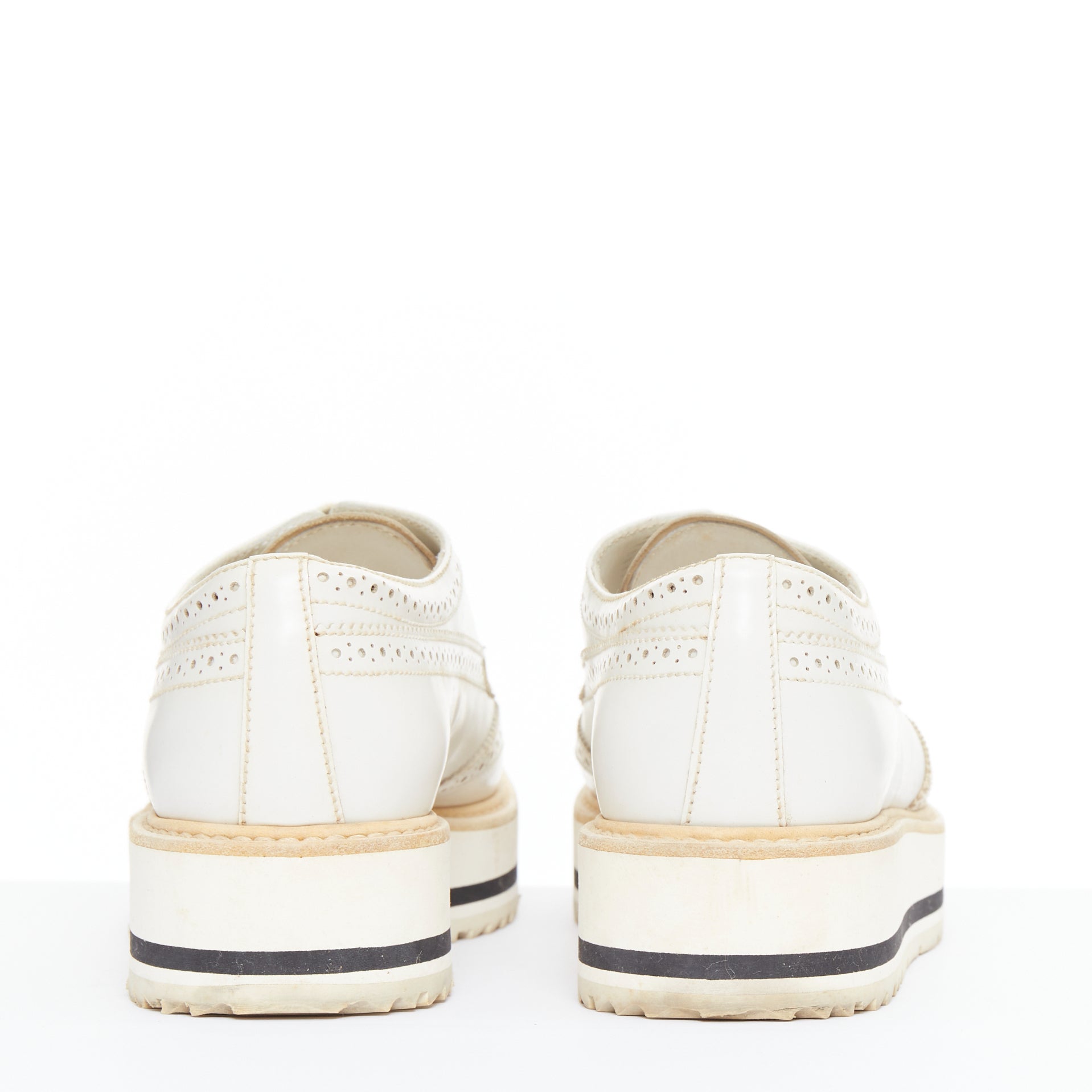 Prada Platform Brogue Oxfords - Side view