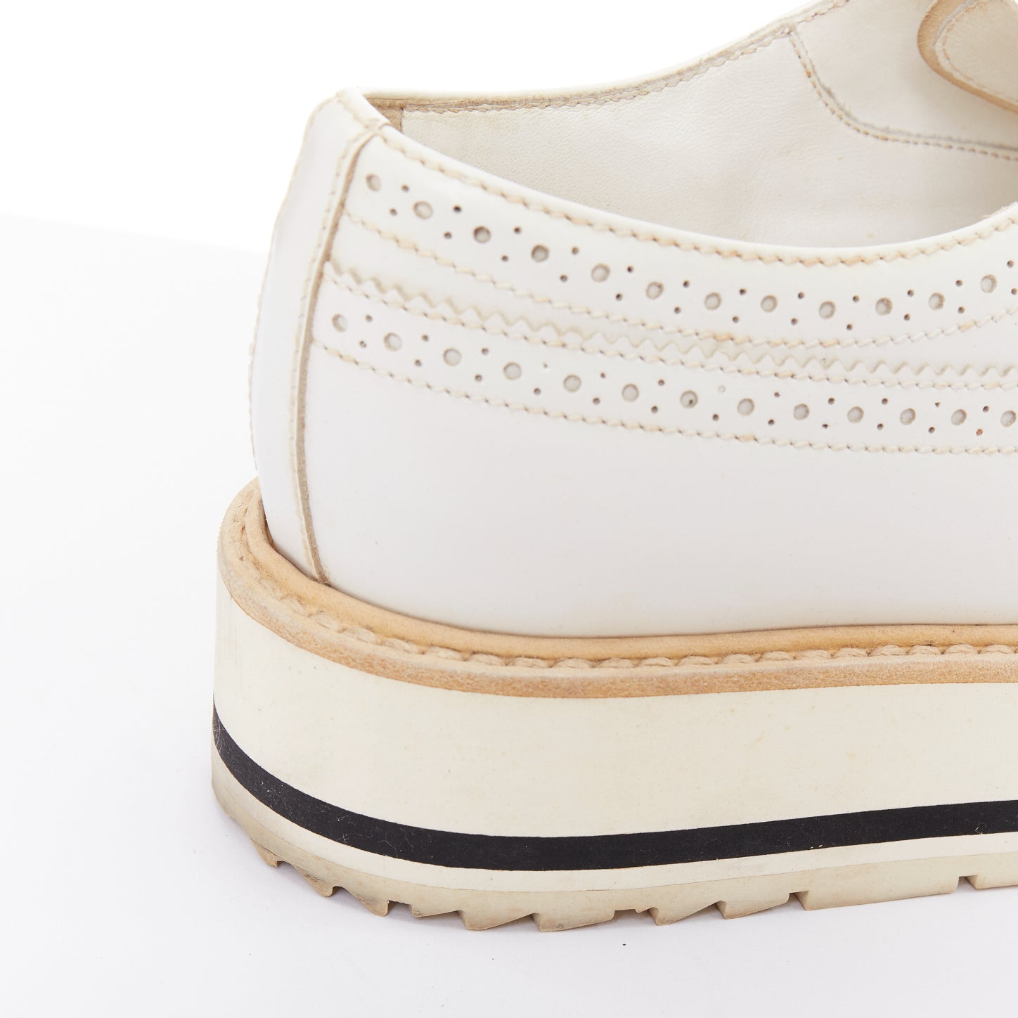 Prada Platform Brogue Oxfords - Image 11
