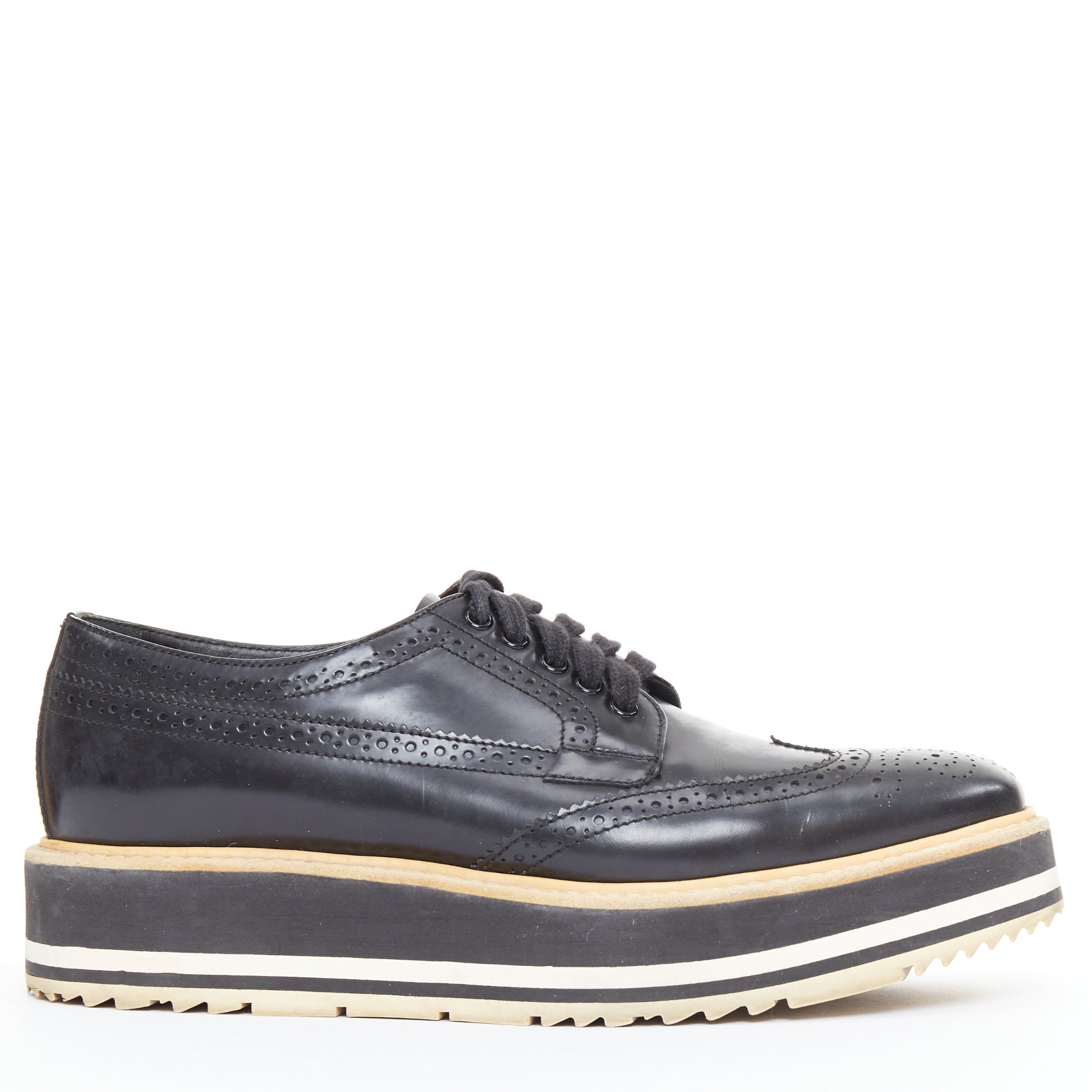 Prada Platform Brogue Oxfords
