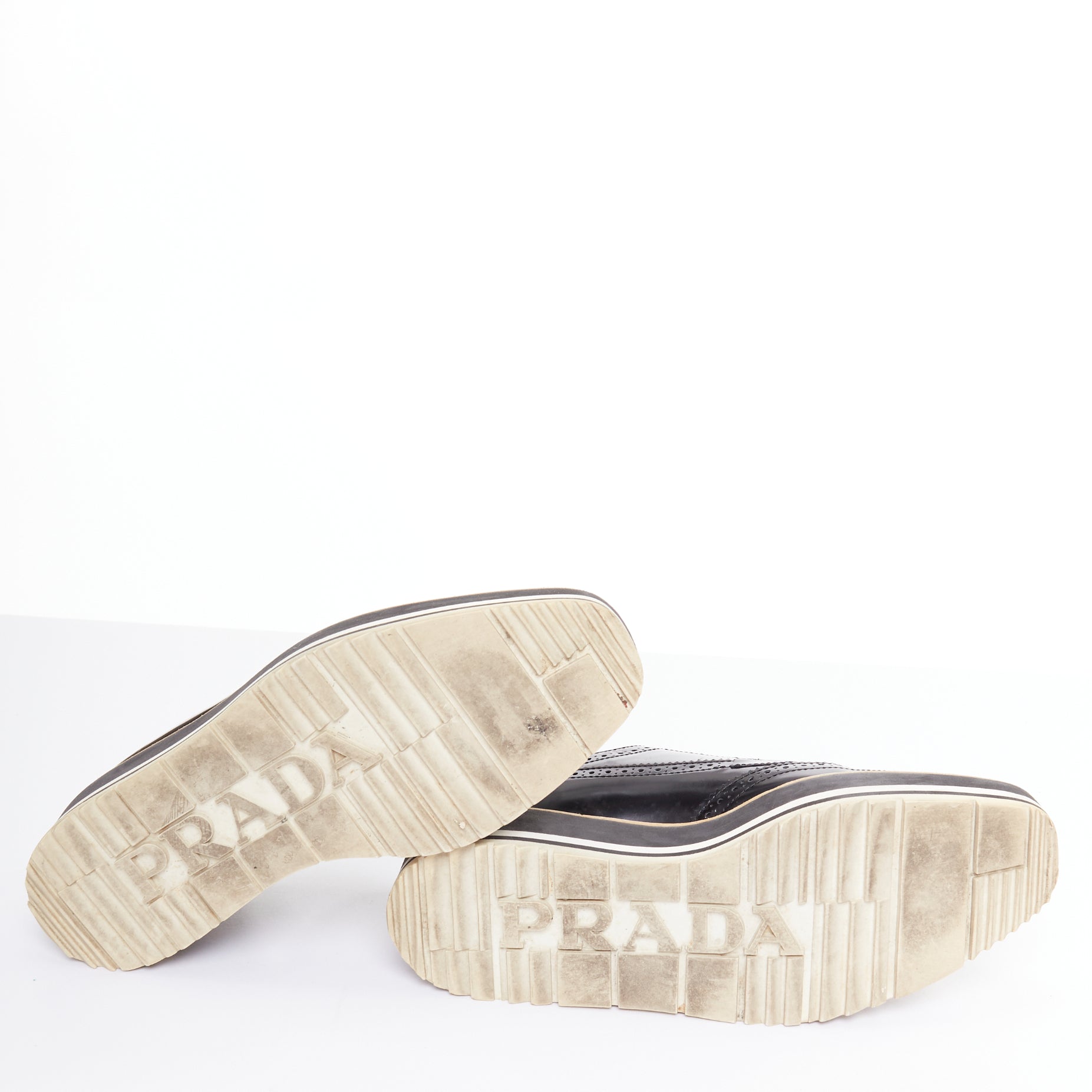 Prada Platform Brogue Oxfords - Image 13