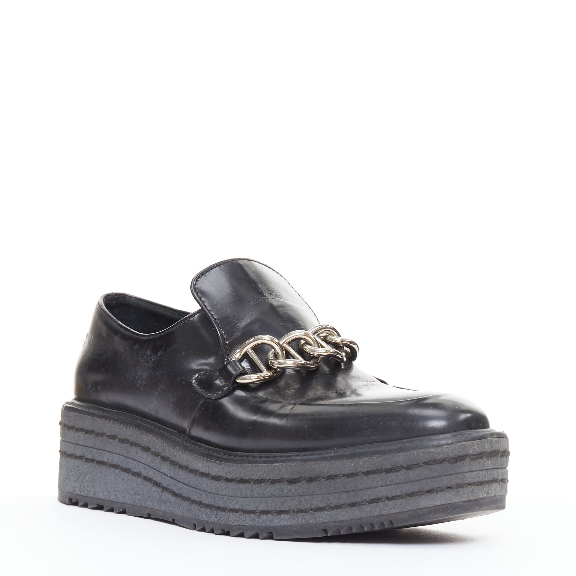 Prada Chain Platform Brogues