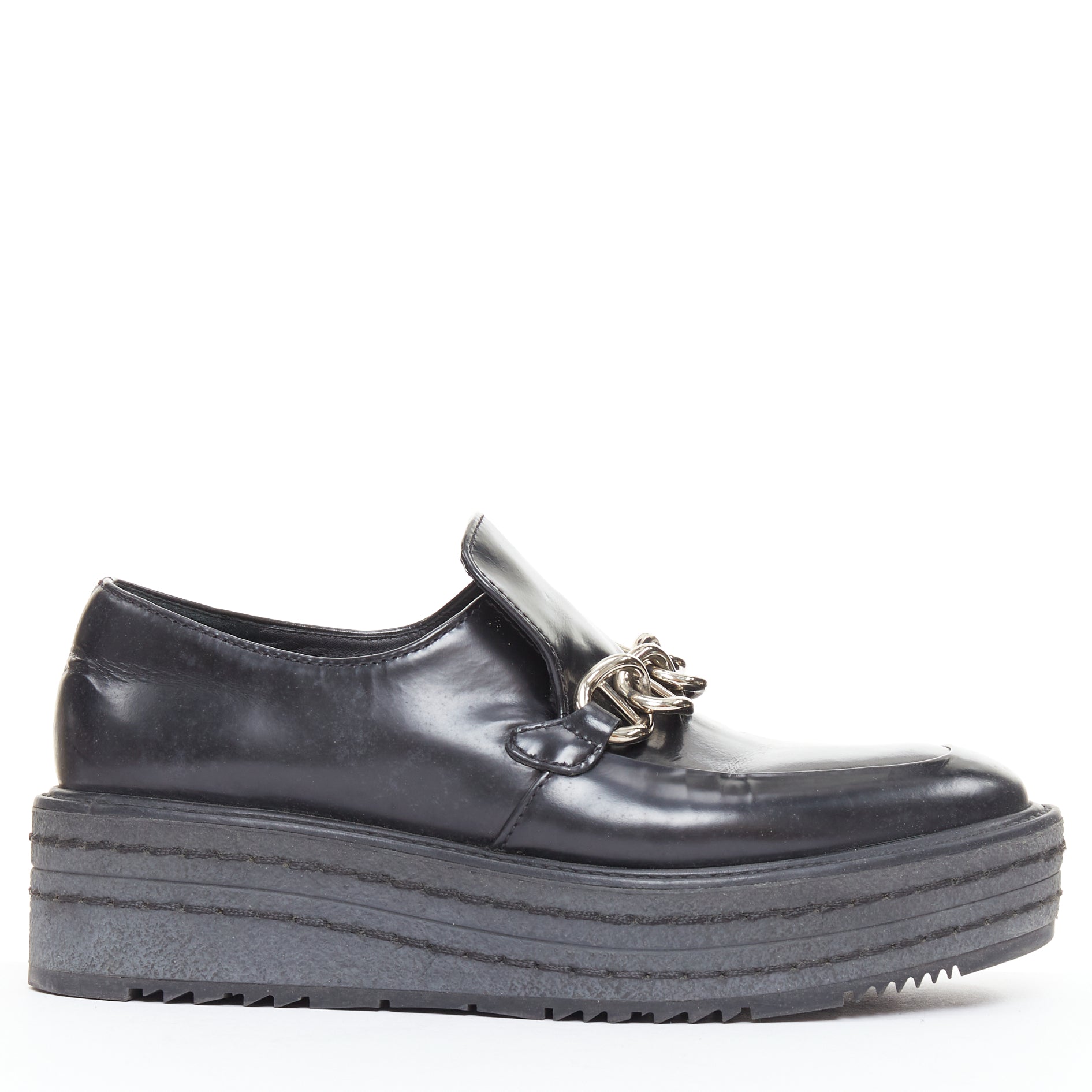 Prada Chain Platform Brogues - Back view