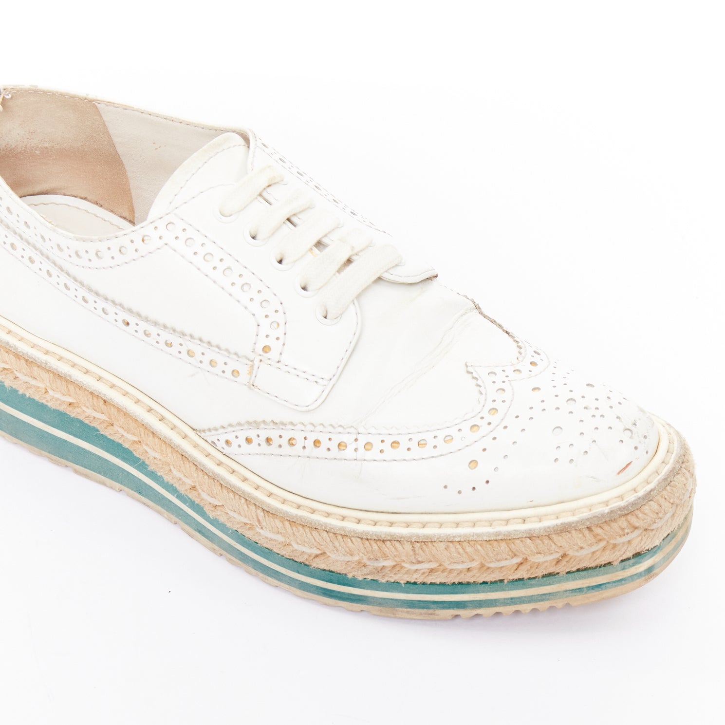 Prada Espadrille Brogue Oxfords - Detail 2