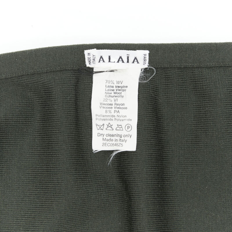 Alaïa Pleated Wrap Skirt - Image 11
