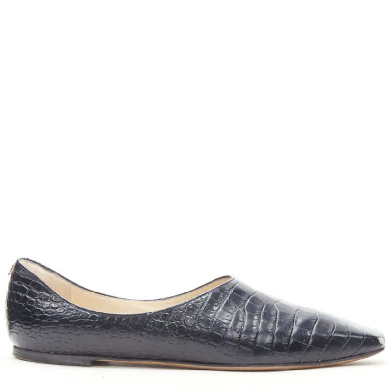 Jimmy Choo Mock Croc Flats