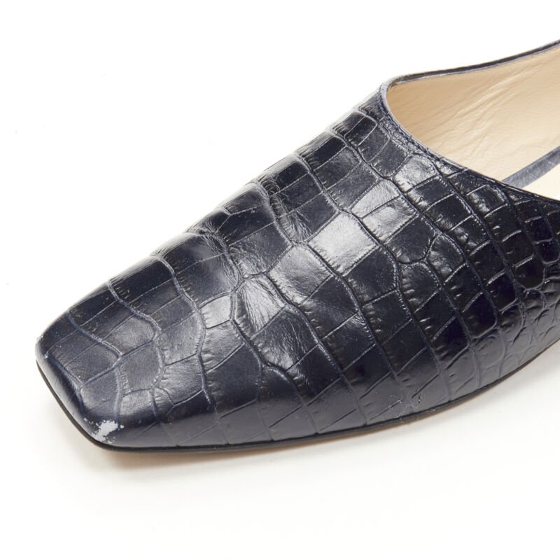 Jimmy Choo Mock Croc Flats - Detail 2