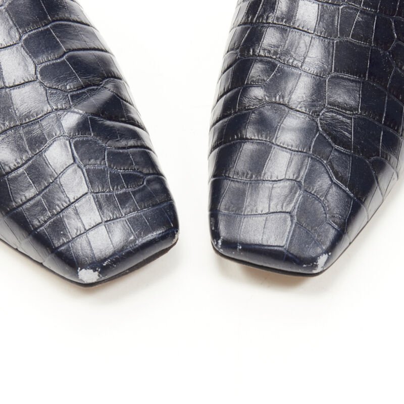 Jimmy Choo Mock Croc Flats - Image 11