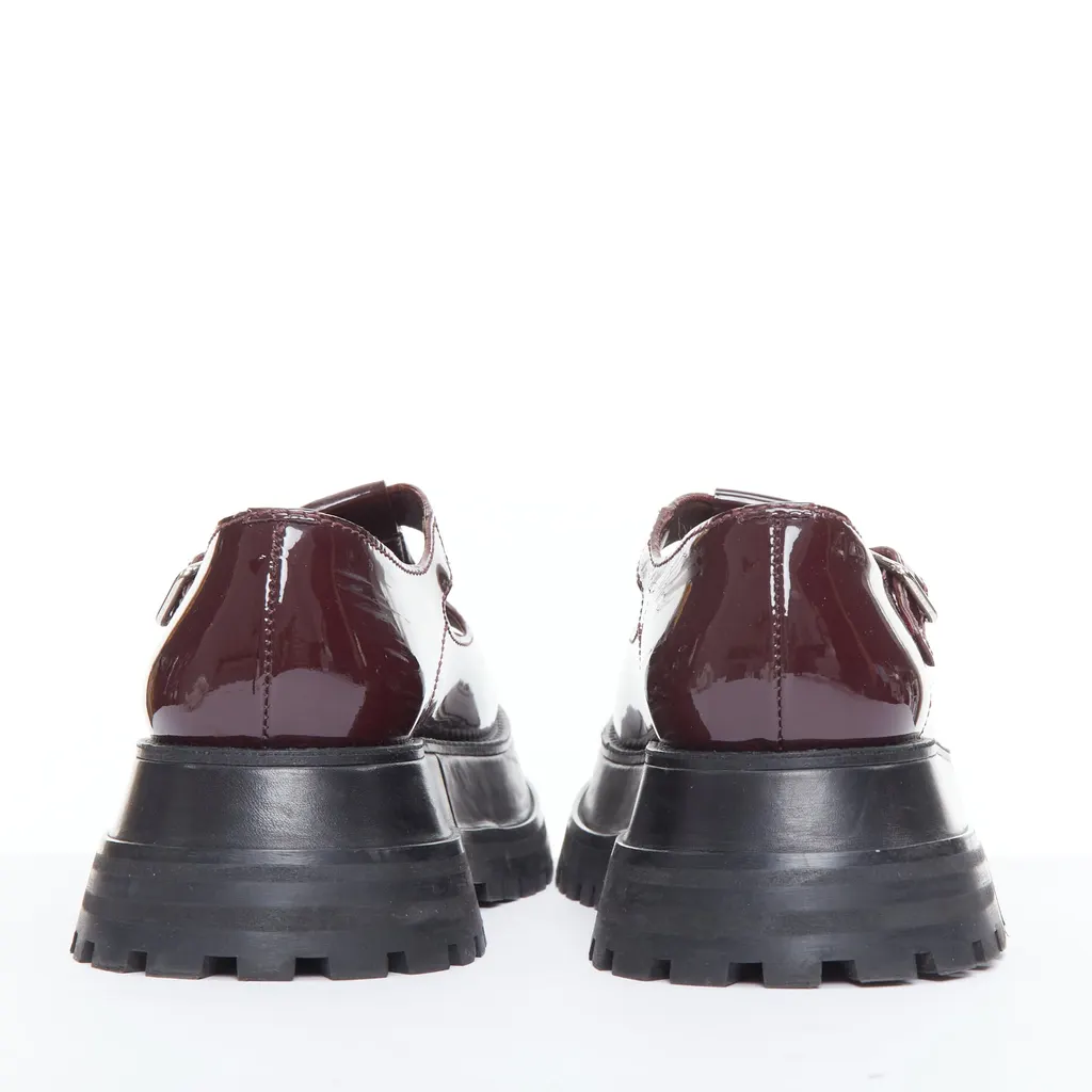 Burberry Star Maryjane Shoes Burgundy Good - Box View