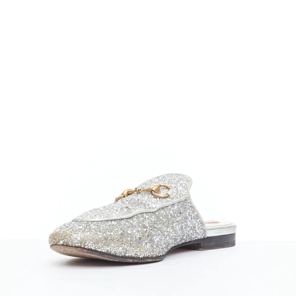 Gucci Princetown Silver Fair - Model View