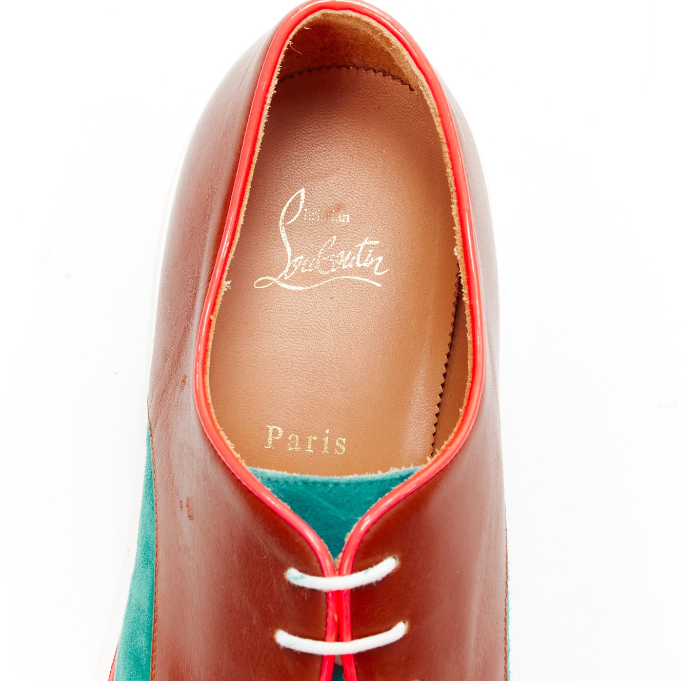 Christian Louboutin Neon Piping Brogues - Detail 2